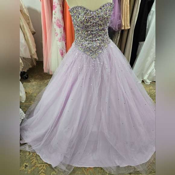 Morilee By Madeline Gardner Dresses & Skirts - Morilee Lavender Beaded Ball Gown